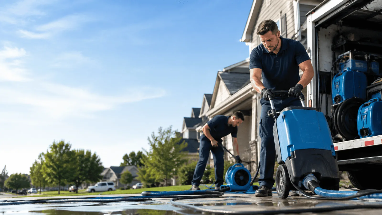 Dehumidification being performed in Savonburg, KS